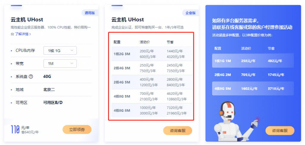 国内便宜稳定云主机服务器:2核4G 5M一年400元,3年1200元-老刘博客