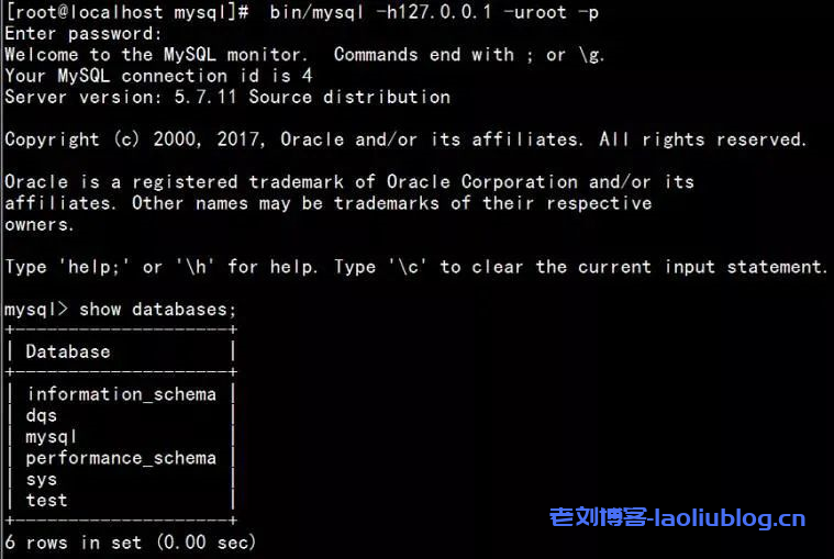 centos A上面连接centos B上面的mysql