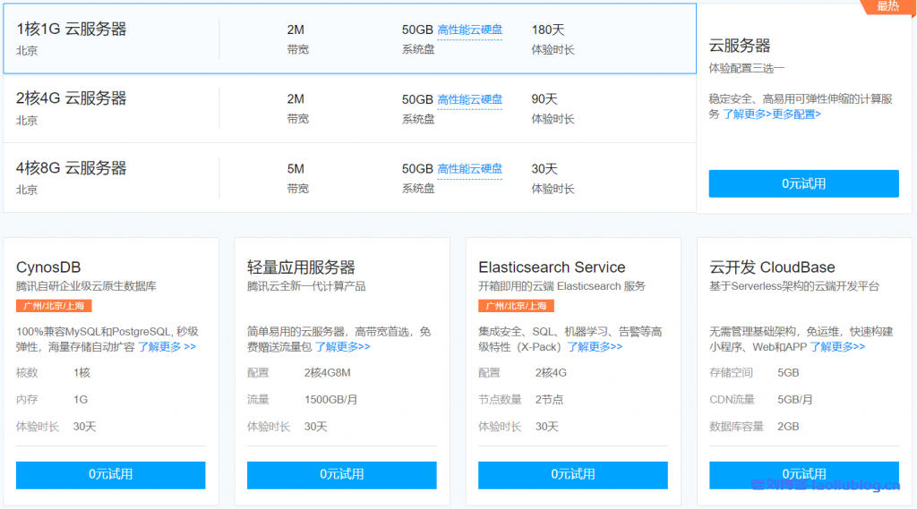 腾讯云企业用户免费体验专区热门云产品每天9:00开放领取-老刘博客