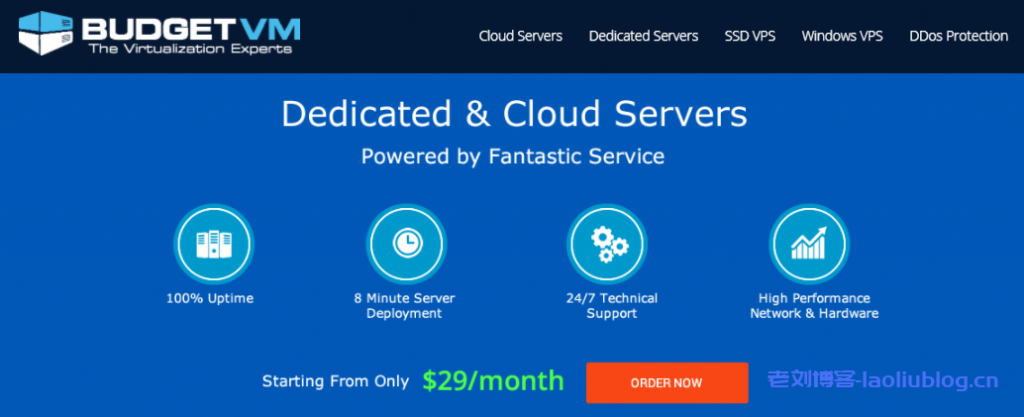 BudgetVM圣诞优惠美国VPS日本服务器首月5折1Gbps带宽不限流量附测试IP-老刘博客