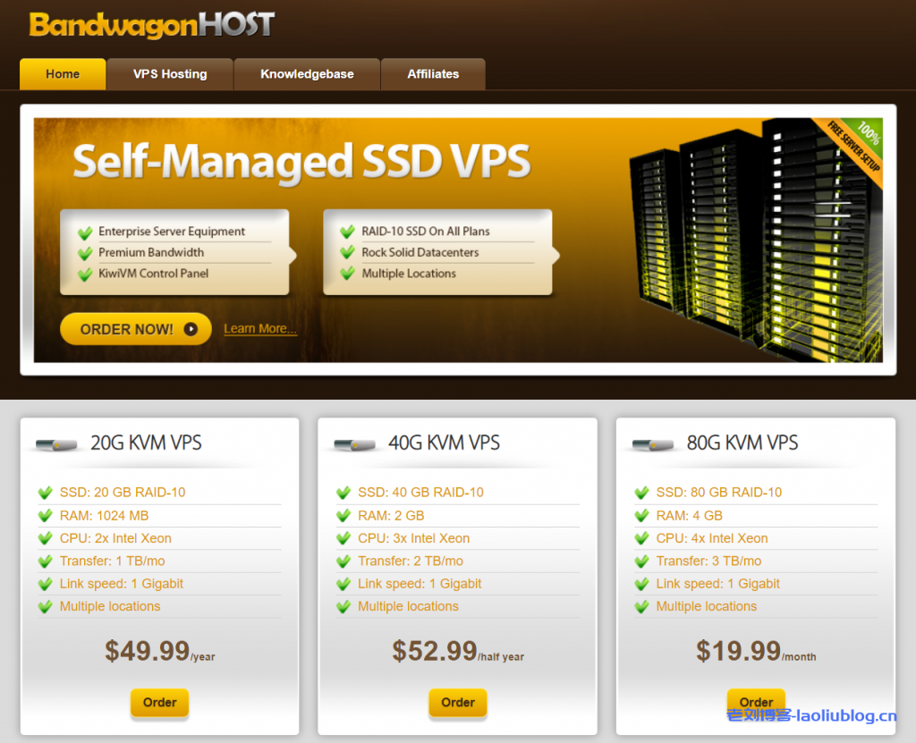 海外面向中国大陆访问搬瓦工VPS推荐：10Gbps美国cn2 gia/10Gbps日本软银高端线路/1Gbps香港cn2 gia线路高端线路助力企业运营附优惠码-老刘博客