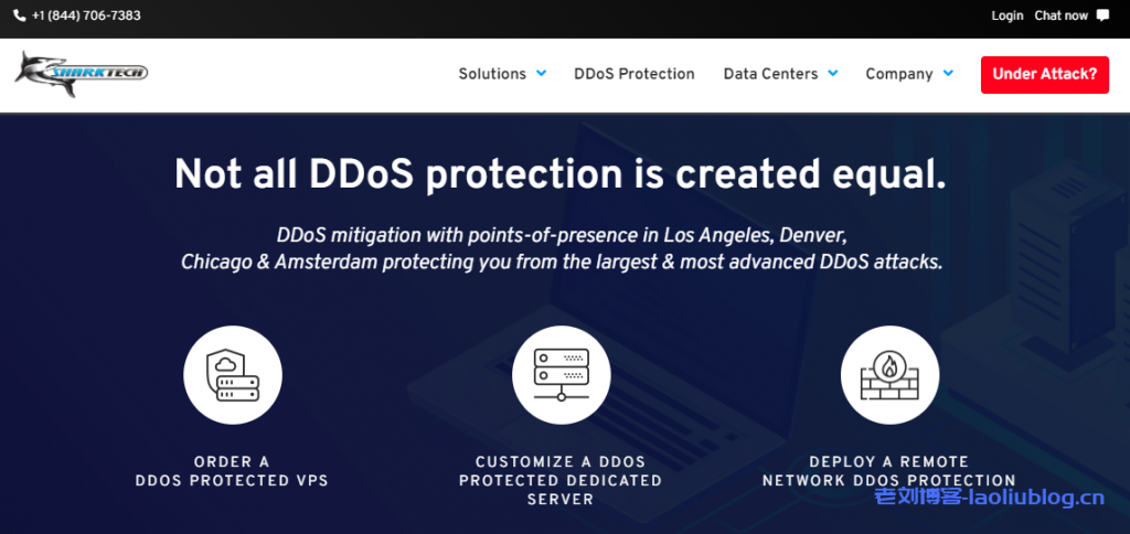 Sharktech：10Gbps不限流量高防服务器$271/月起,2*E5-2678v3/256G内存/2TB NVMe/多机房-老刘博客