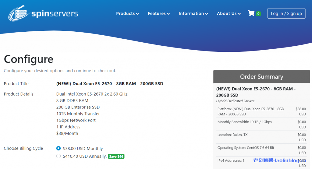 SpinServers美国圣何塞/达拉斯VDS五折优惠,$19/月/2核/8GB内存/200GB SSD硬盘/10TB流量/1Gbps端口/KVM-老刘博客