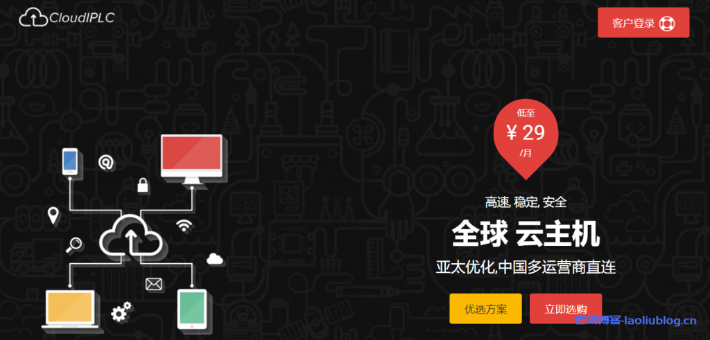 CloudIPLC独立服务器：799元/月/E3-1230v5/16GB内存/2TB硬盘/不限流量/50Mbps带宽/洛杉矶CN2 GIA-老刘博客