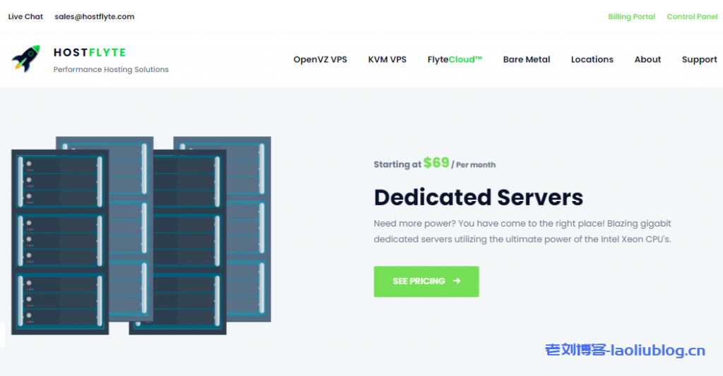Hostflyte促销VPS：洛杉矶机房G口大带宽，亚洲优化CN2 GT线路，1核1G内存15G硬盘2TB月流量$15/半年-老刘博客
