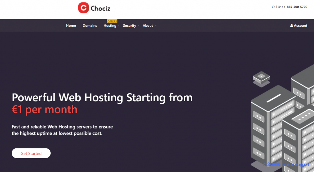 Chociz荷兰VPS：1核1G内存20G  SSD硬盘20Gbps带宽1T月流量€3/月，免费基础版1Tbps+ DDoS防御-老刘博客