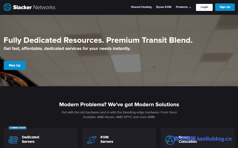Slacker Networks加拿大VPS:$10/月/1核@AMD Ryzen 9 3900X/1GB内存/10GB NVMe空间/不限流量/10Gbps端口/KVM