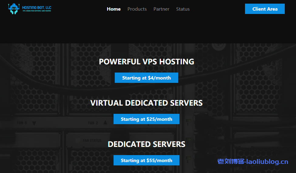HostingBot全场8折促销：洛杉矶/达拉斯/杰克逊维尔机房，10Gbps带宽AMD VPS月付4.4美元；洛杉矶/达拉斯1Gbps带宽3.2美元/月-老刘博客