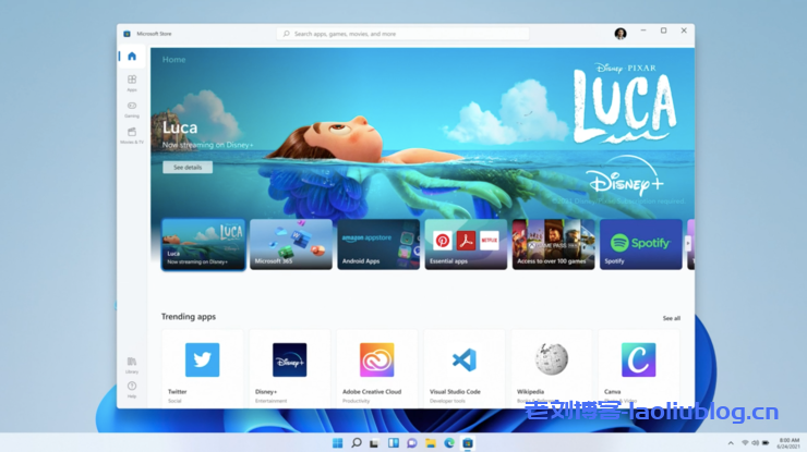 微软Windows操作系统最新版本Windows 11正式发布,无缝支持安卓 App,界面却像极了 macOS