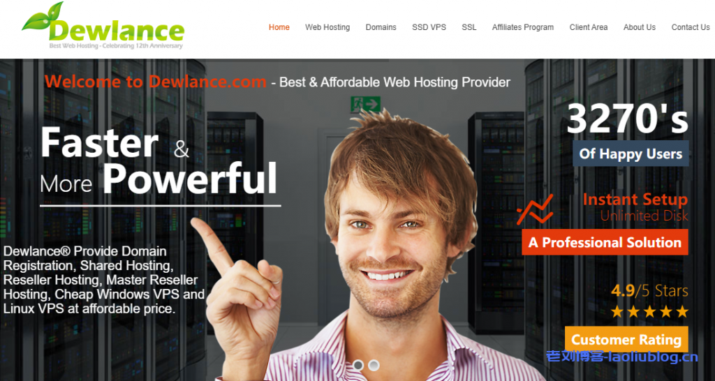 Dewlance加拿大VPS：2.91美元/月/2核1G/20GB SSD/1TB流量/500Mbps/KVM架构-老刘博客