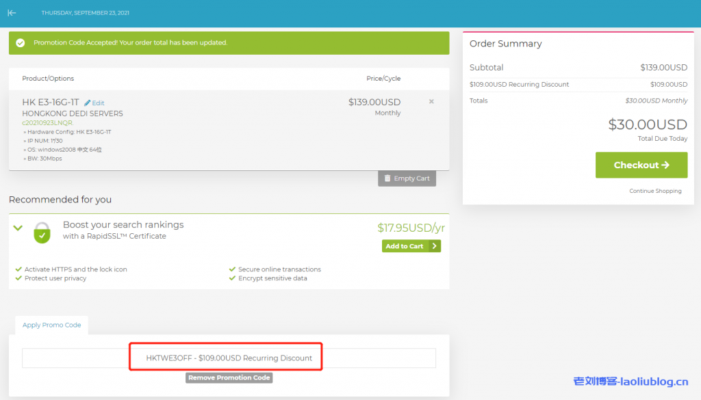 RUNIDC LLC独服促销月付立减109美元,香港E3服务器$30/月起,台湾E3服务器$50/月起