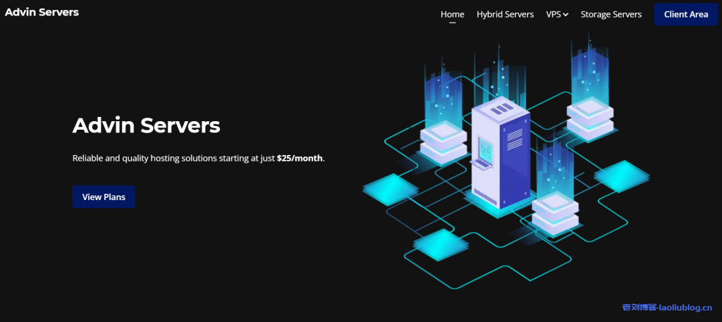 Advin Servers达拉斯VPS：$1.99/月/1核@Ryzen 9 5900X/2GB内存/15GB SSD/1TB流量@1Gbps端口/KVM-老刘博客