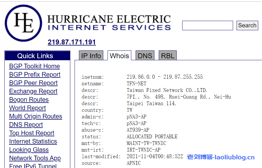 ReCloud台湾TFN -2c2g 500M 不限制流量 预设 2T VPS测评分享-老刘博客