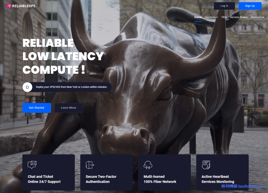 ReliableVPS美国纽约KVM VPS：$3.99/月/2核/4GB内存/40GB SSD空间/10TB流量@1Gbps端口-老刘博客
