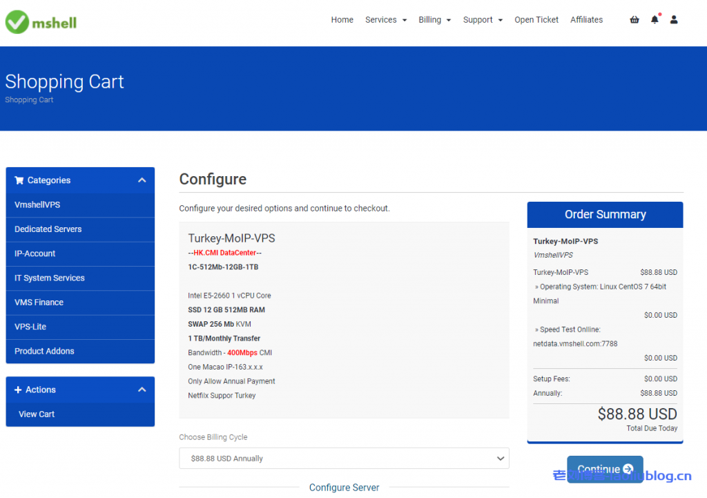 VmShell-特别产品(土区/巴基斯坦)奈菲会员港区VPS促销88.88 USD/年，可观看港区全部奈菲影片资源-老刘博客
