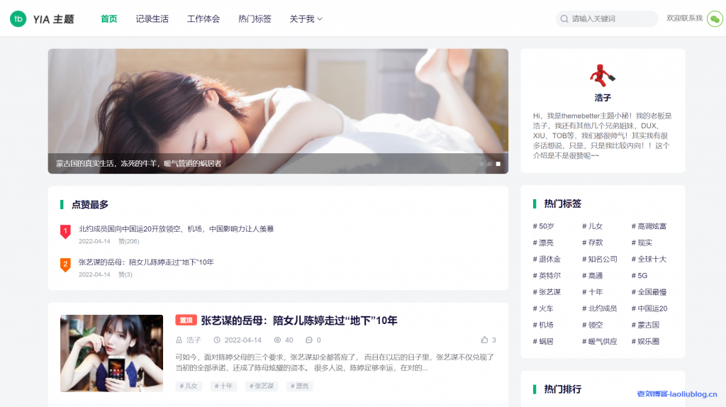 YIA主题正式发布，售价￥199，themebetter团队2022年开发的第一款WordPress主题-老刘博客