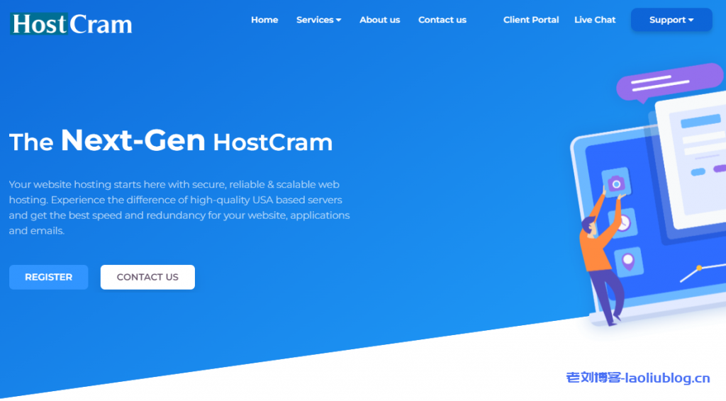 HostCram：黑色星期五/网络星期一 2022 特别优惠，美国达拉斯i9高频VPS，年付$24起，支持Windows系统，免费异地备份-老刘博客