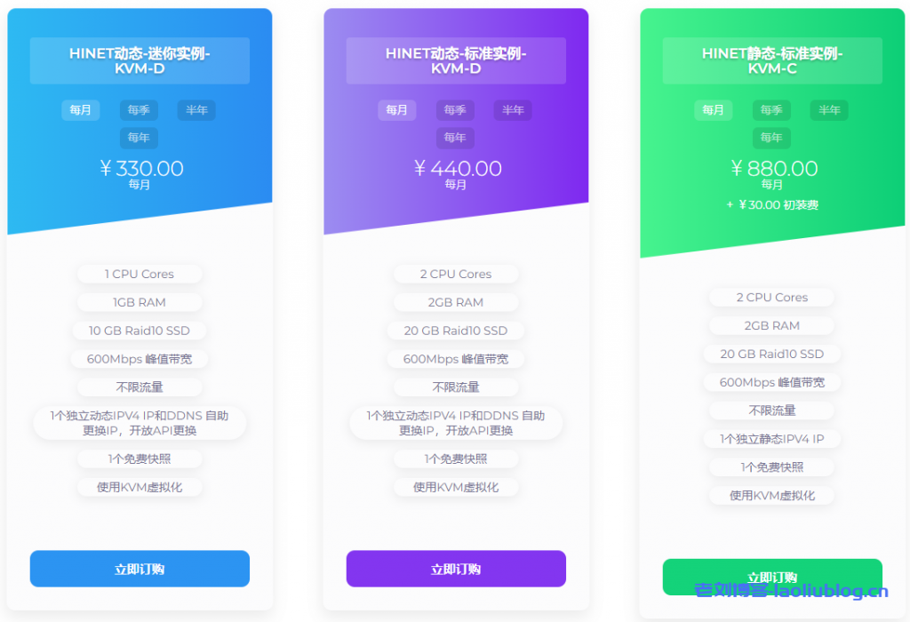 HurricaneCloud：台湾动态原生IP VPS，彰化Hinet线路，不限流量@600Mbps峰值带宽，首购8折续费循环85折低至264元/月-老刘博客