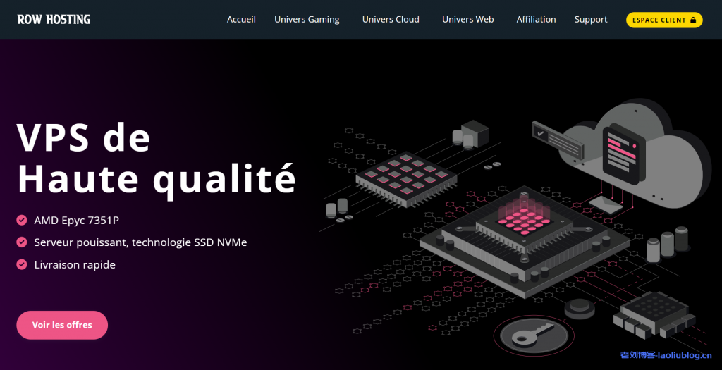 Row-Hosting万圣节活动：法国VPS一次性优惠20%，月付€2.4起，不限流量@500Mbps-4Gbps带宽-老刘博客