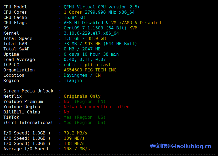 美国便宜VPS怎么样？年付9.9刀的RAKsmart圣何塞VPS测评分享-老刘博客