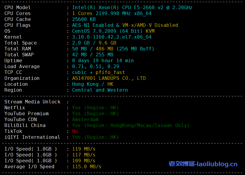 童话镇怎么样？年付57.38元的newtudou香港国际线路VPS简单测评分享-老刘博客