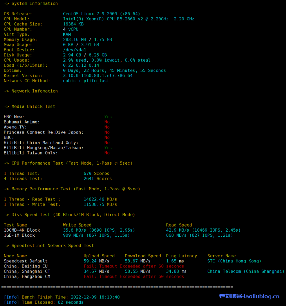 最新Linux VPS主机性能速度测试脚本汇总,Yabs、Bench、SuperBench、ZBench、LemonBench、Nench、UnixBench.sh等