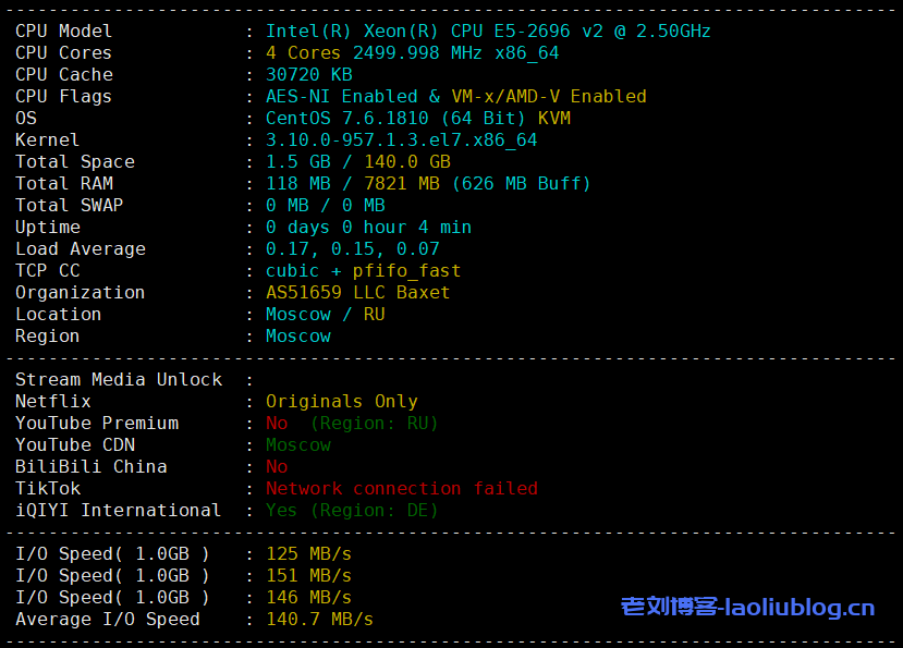 Pia云怎么样?Pia云俄罗斯超极速E型VPS测评分享,4核8G内存100M带宽年付仅756元,带宽可跑满,三网回程电信CN2优质线路