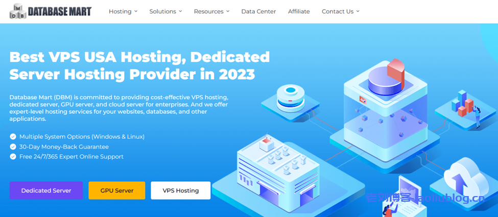 Database Mart六月新客5折, 美国VPS $1.99/月2GB-32GB RAM,美国原生IP,不限流500Mbps带宽-老刘博客