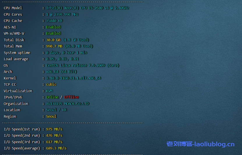 莱卡云怎么样?莱卡云韩国原生CN2 VPS测评分享,适合境外电商业务-老刘博客