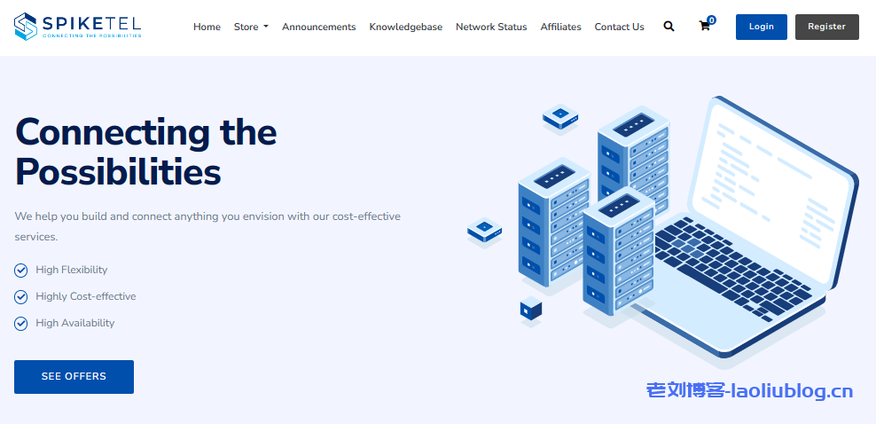 SpikeTel:香港大带宽VPS,8折优惠,折后$3.92/月,1核@AMD EPYC 7402P/1GB内存/20GB SSD/2.5Gbps@2TB流量-老刘博客