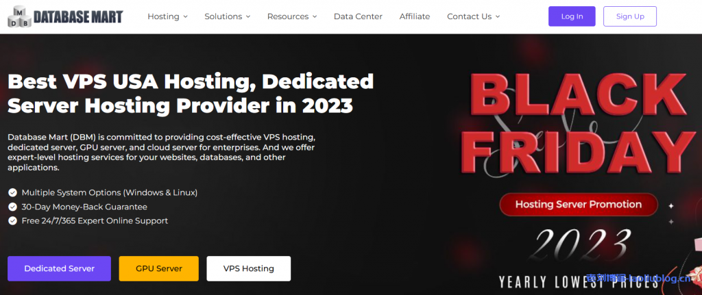 Database Mart: 黑五优惠2折起,终身折扣,VPS $0.99/月,GPU服务器$14/月-老刘博客