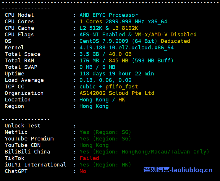 SurferCloud怎么样?SurferCloud香港轻量云VPS测评分享-老刘博客