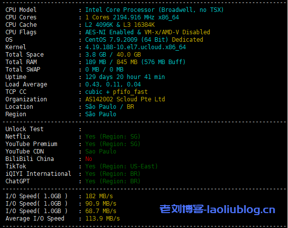 SurferCloud怎么样?SurferCloud巴西圣保罗轻量云VPS测评分享,匿名云服务器,支持U付款-老刘博客