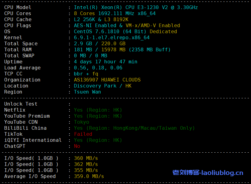 野草云怎么样?野草云香港华为云专线服务器测评分享