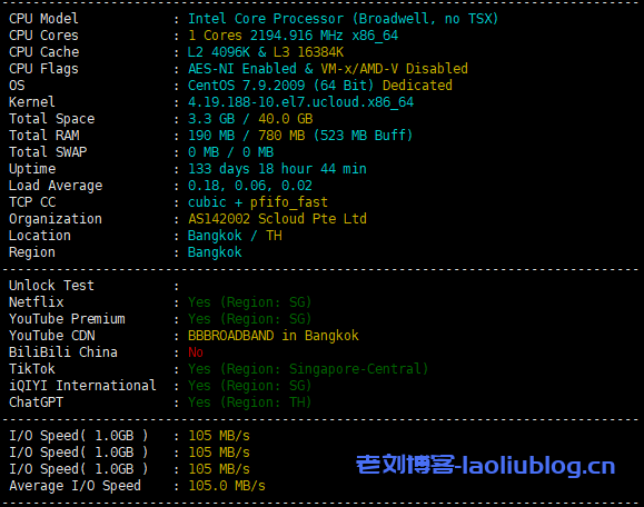 SurferCloud怎么样?SurferCloud泰国曼谷轻量云VPS测评分享,匿名云服务器,支持U付款-老刘博客