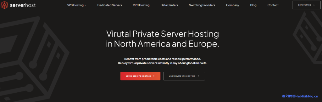 ServerHost美国VPS：$3.5/月-6GB/60GB/1Gbps不限流量/洛杉矶&达拉斯等7个机房-老刘博客