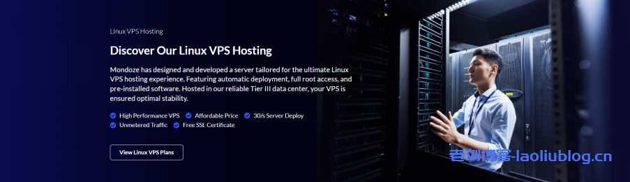 Mondoze Linux VPS仅$6.58/年，马来西亚Linux住宅服务器，原生IP/住宅IP/100M大带宽-老刘博客